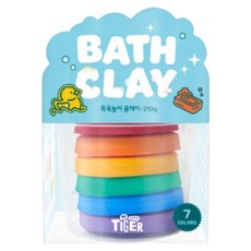 MY LITTLE TIGER 低刺激沐浴遊戲 沐浴黏土 泡澡球製作 混合顏色, 1個, 210g