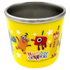 LE BARN Numberblocks 數字積木防滑不鏽鋼杯, 1個, 混和顏色, 220ml