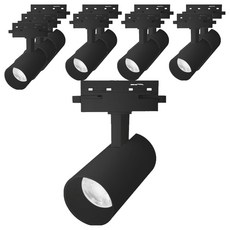 vittz COB 可變色軌道射燈 20W, 10個, 黑色