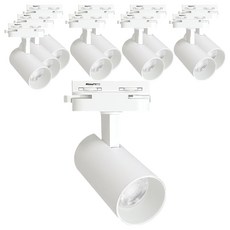 vittz COB 可變色軌道射燈 20W, 10個, 白色