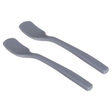 플라라 프리미엄 실리콘 요거트 스푼, 그레이, 2개, 스푼 2p