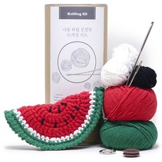 Mellowstory Stationery 眼鏡掛繩項鍊 水果針織組, 西瓜, 1套