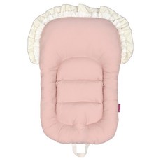 Manito Pet 狗狗推車內墊 枕頭一體式 靠背兩用坐墊 靠墊, 煙燻粉紅色, 1個