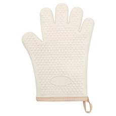 이홈베이킹 실리콘오븐장갑 5손가락형, 아이보리, 1개
