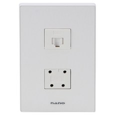 nano 電氣 Art2 SIMPLE 1入用 8-pin + 4-pin 嵌入式模組 白色, 1個