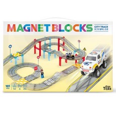 MY LITTLE TIGER 磁吸式積木道路磁吸軌道玩具, 1個, 混色