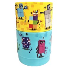 넘버블록스 숫자컵 2p, 혼합색상, 1개, 230ml