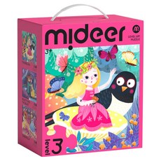 mideer 進階式拼圖 公主歷險記 LEVEL 3, 89片, 1個, 混和顏色