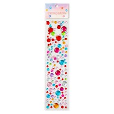 큐빅 보석스티커 원형보석, 혼합색상, 1개