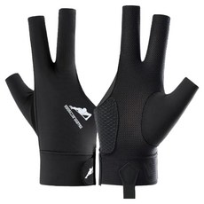 Foaming Home 耐用撞球手套 右手穿戴, 黑色, 1個