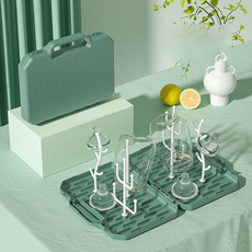 Goodsticks 排水廚房用品奶瓶架, 綠色, 單品