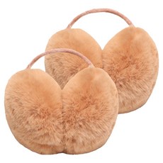 웰픽 스포츠 방풍따뜻한 보온귀마개, 카키 방울 패턴, 2개