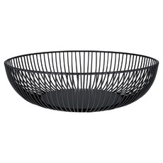德國 VEGA Fraser 直紋鏤空水果籃, 黑色, 1個