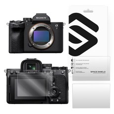 SPACE SHIELD Sony A7M4 無反光鏡相機 ILCE-7M4 相容 Armor Flex 液晶螢幕保護 9H 全覆蓋鋼化玻璃膜 3片組, 1套, 單一商品