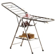 超大型超強力堅固移動式曬衣架, 灰色