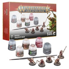 戰鎚 AOS 入門斯卡文鼠人塗料組 GW55170206001, 1套, 混色