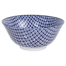TOKYO DESIGN STUDIO 瓷製餐碗 15cm, 1個, 網紋藍