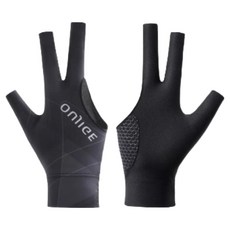 Pominghome 舒適輕便台球手套 右手專用 SNK67, 黑色, 1個