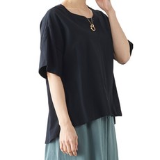 SHONAGON 純棉前短後長 層次美型T SNG-9255099BL