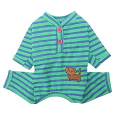 MONCHOUCHOU 寵物哈哈連身衣, 藍薄荷, 1個