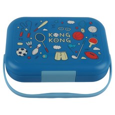 kong kong 迷你手提便當盒, 1個, 淺藍色