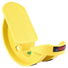 해삐정 발 마사지 발목 종아리 스트레칭 기구 레이싱 휠 사선 페달, 옐로우