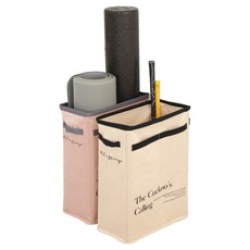 MONACO OLIVE Modufit 大容量運動用品收納箱 象牙白 + 粉紅色套組, 1套