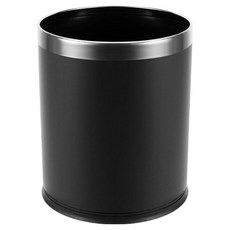 Sun & Dream 飯店營業用雙層垃圾桶 12L, 塑膠黑色