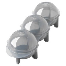 FOX RUN Tulz 3格冰球製冰盒, 1個, 灰色
