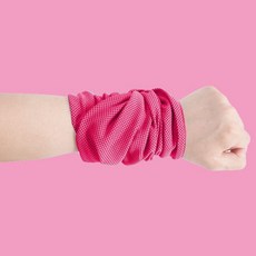 생활의지혜 다용도 땀흡수 스포츠 손목타월, 핑크, 1개