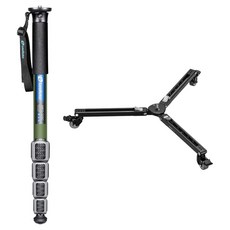 레오포토 카본 모노포드 올리브그린 + 돌리 세트, 1세트, MPQ-325C-OG + DY-40