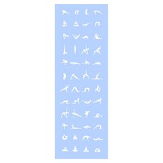 Friyu 專業防滑瑜伽鋪巾/運動手巾 E2, 1個, 淺藍色