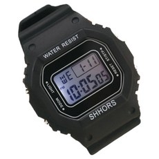 소요상회 사각 레져 디지털 방수 스포츠 시계, 블랙, 1개
