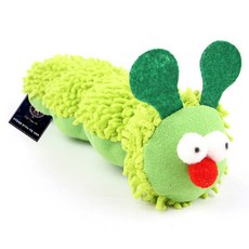 딩동펫 고양이 캣닢 꼬불꼬불 애벌레 애착인형, 그린, 1개