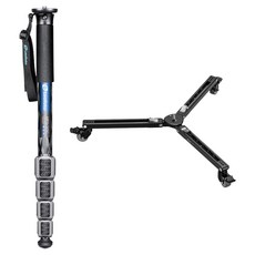 레오포토 카본 모노포드 블랙 + 돌리 세트, 1세트, MPQ-325C-BK + DY-40