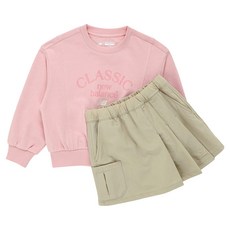 New Balance Kids NBgC 短版大學T + 工裝裙套裝