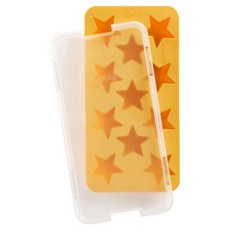 LeKue 11格附蓋星星製冰盒, 1個, 杏黃色