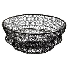 Philippi 摺疊鏤空水果籃, 黑色, 1個
