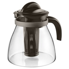 tescoma 晶透玻璃濾茶壺, 1個, 1.5L, 黑色 + 透明色