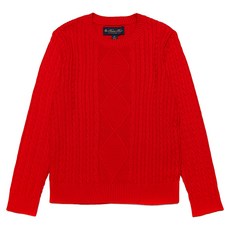 BrooksBrothers 兒童麻花針織棉質毛衣