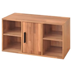 HOPMA 合馬家具 簡約單門四格櫃 G-MD800PTK, 拼版柚木