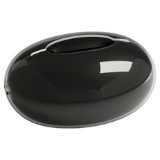 橡合杉 雙層仿瓷釉面 水滴型紙巾盒, 1個, 黑色