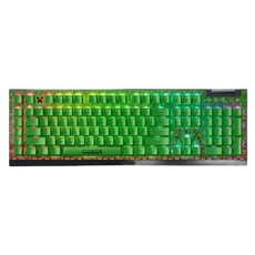 RAZER 雷蛇 黑寡婦蜘鍵盤 V4X Minecraft 限定版, RZ03-04704100-R3M1, 機械式綠軸, 綠色
