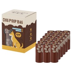 Green Hug 狗狗巧克力味便便袋 拾便袋 便便袋, 1個, 棕色, 270入