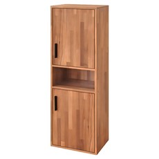 HOPMA 合馬家具 簡約二門造型櫃 G-M2D400PTK, 拼版柚木