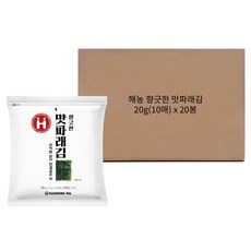 HAENONG 香醇風味青海苔 10片, 20g, 20個