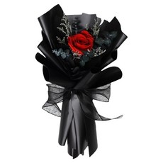 Floral M La Rose黑色浪漫永生玫瑰花束, 黑色
