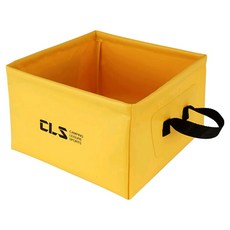 CLS 戶外多功能方形折疊水桶, 1個, 黃色