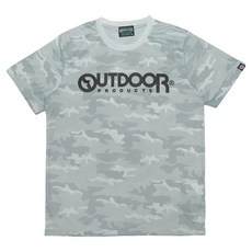 OUTDOOR PRODUCTS 排汗速乾迷彩T恤 ODC5341EWTM, 白色