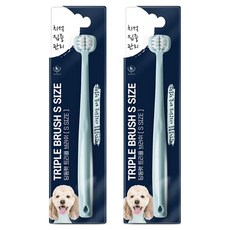 DING DONG PET 寵物三面牙刷 小型, 2個, 混色